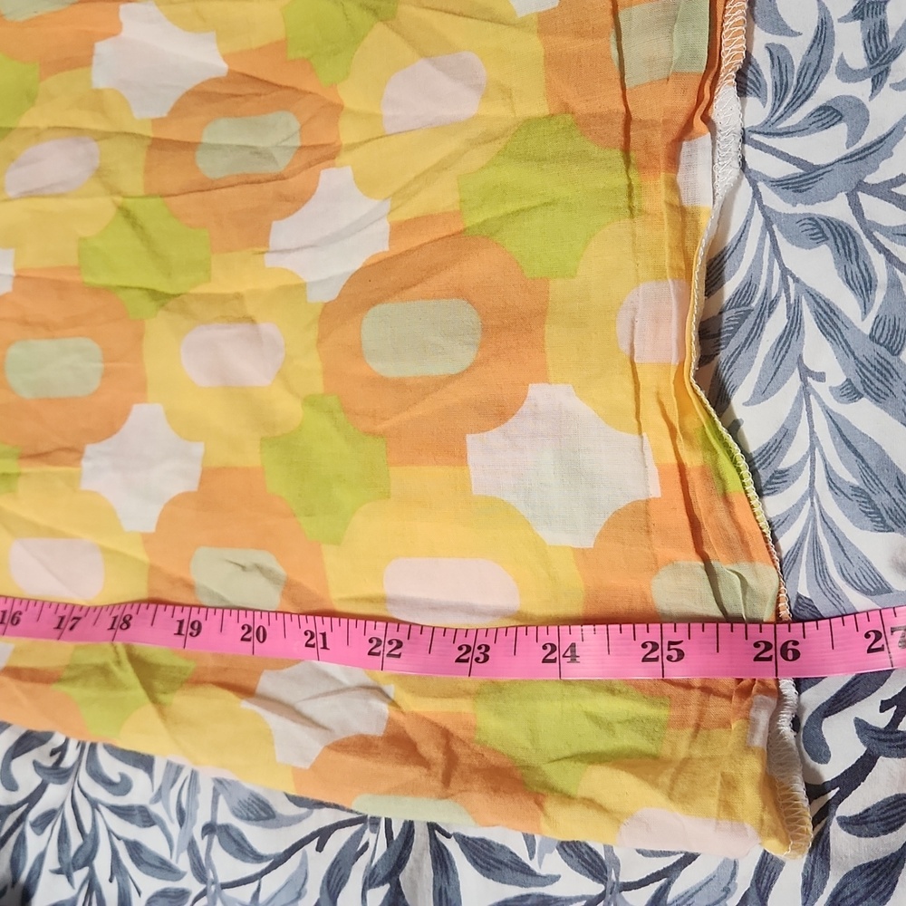 J. Crew Yellow and Orange Retro Top, Size Small - Picture 9 of 9